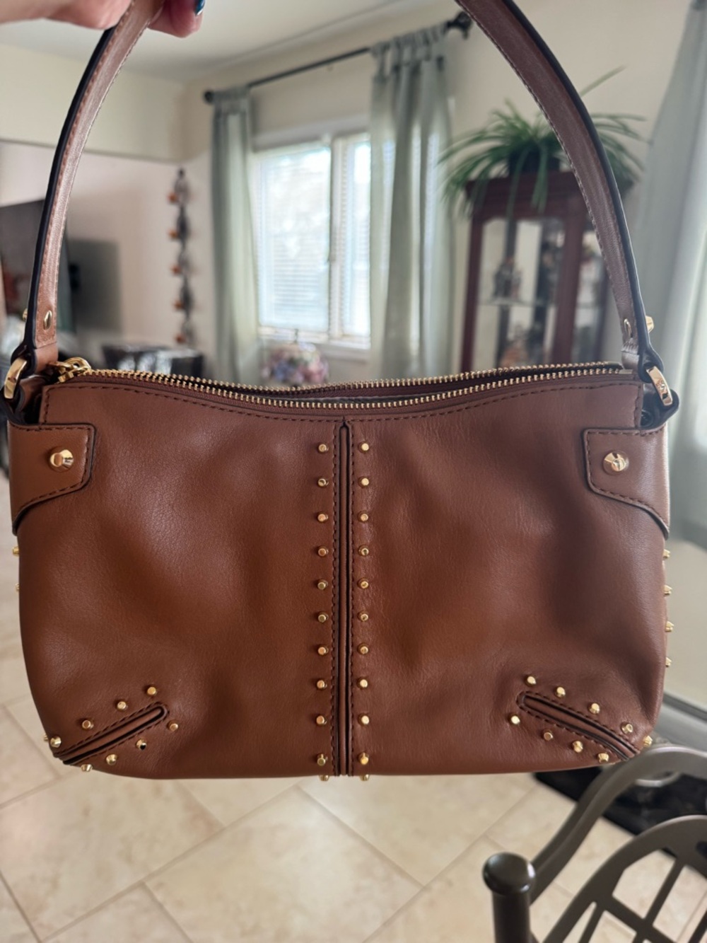 BNWT MICHAEL KORS LEATHER POUCHETTE - Picture 3 of 8